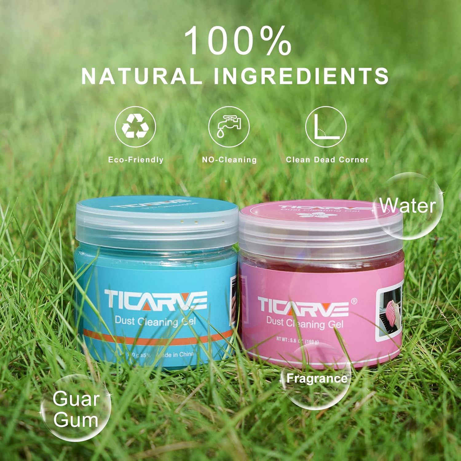 Thumbnail 5 de TICARVE Cleaning Gel Putty (2 Pack) for Car Detailing, Keyboards & Vents