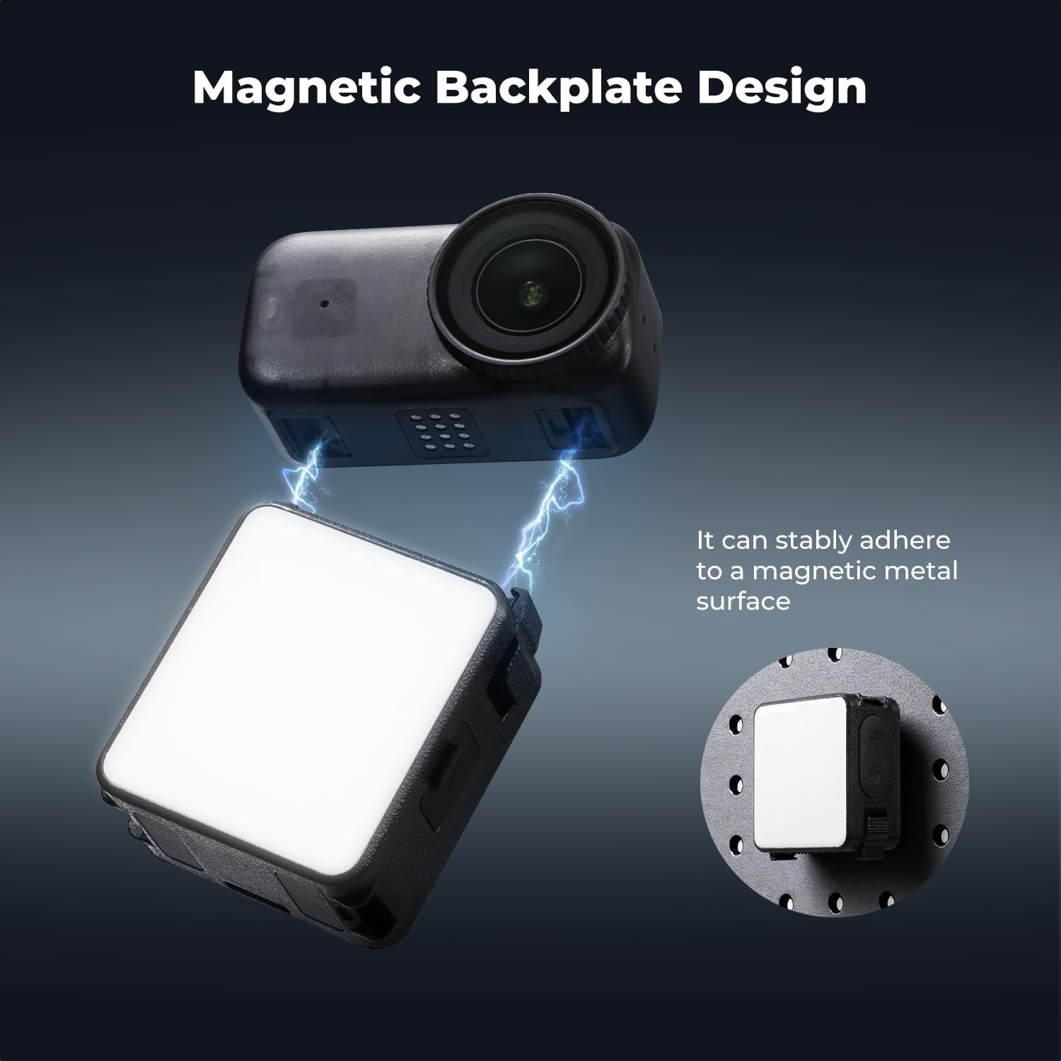 Detalle de K&F CONCEPT Mini Light for Osmo Action 6/Osmo Nano review
