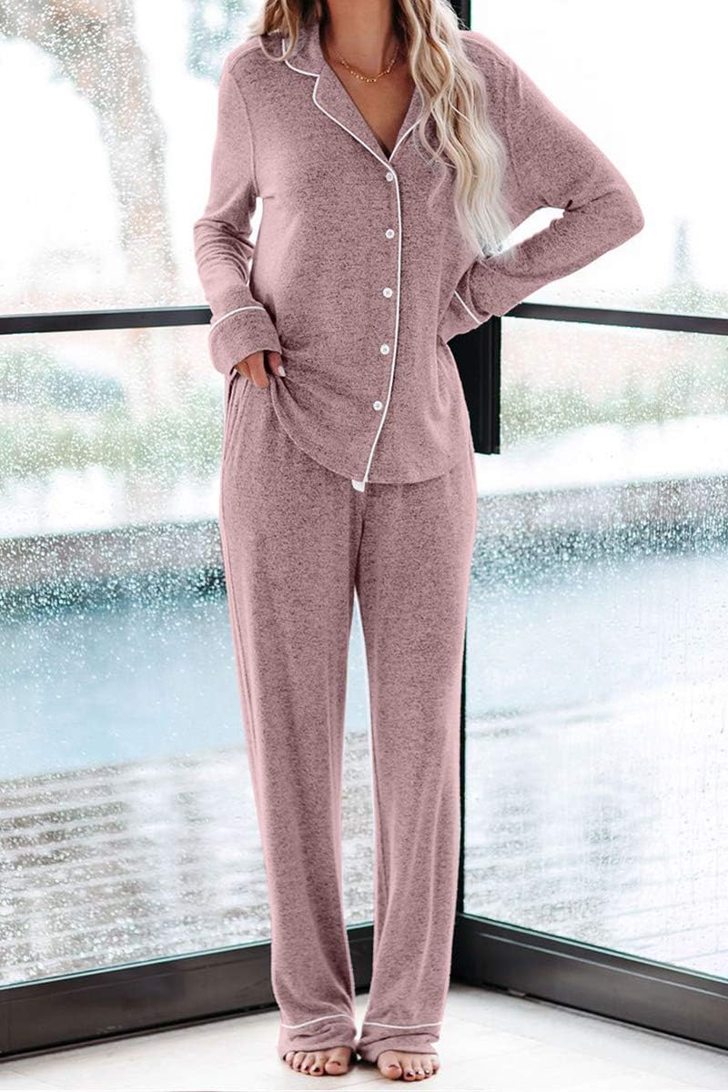 Thumbnail 1 de Aamikast Long-Sleeve Button Pajama Set for Women