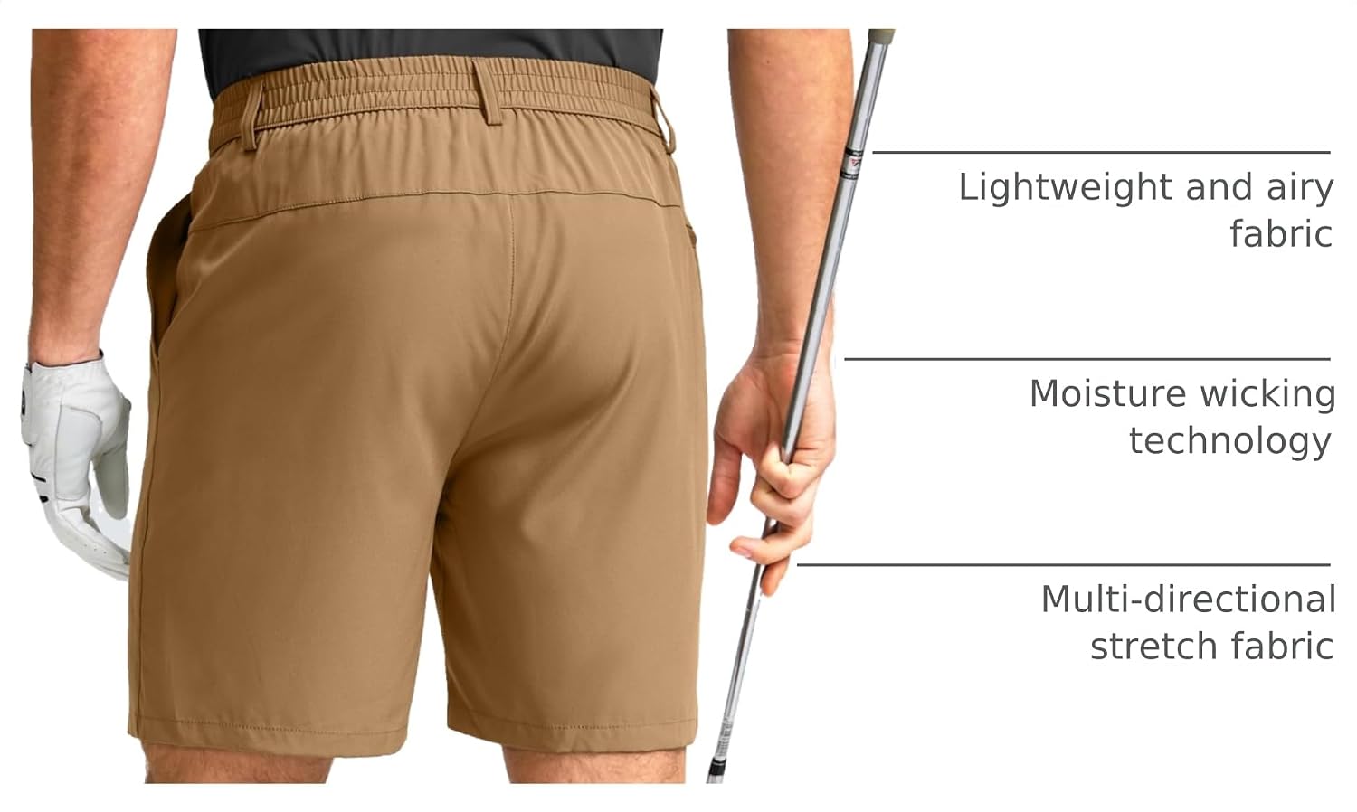 Detalle 2 de Men's Golf Shorts with 7-Inch Inseam
