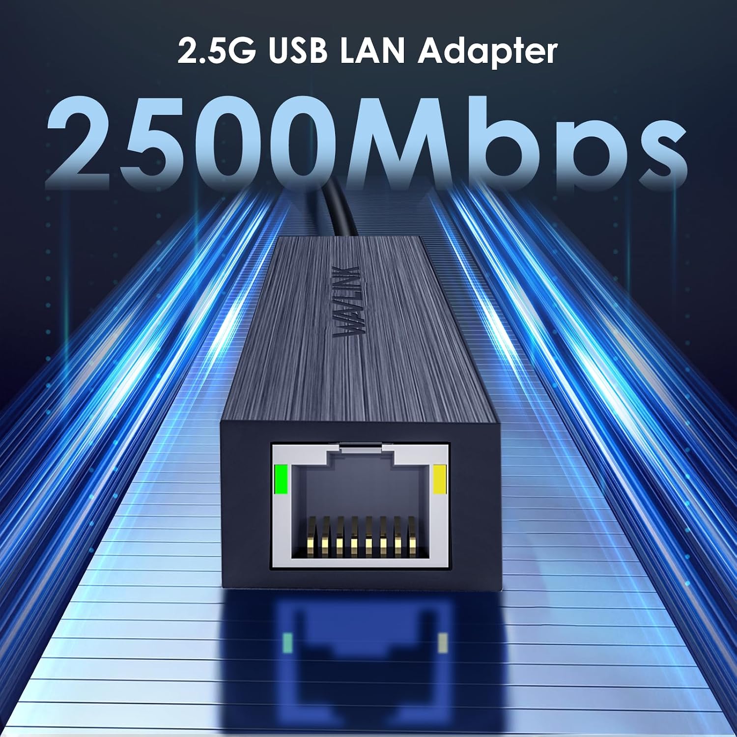 Detalle 2 de WAVLINK 2.5G USB LAN Adapter for laptops 📡