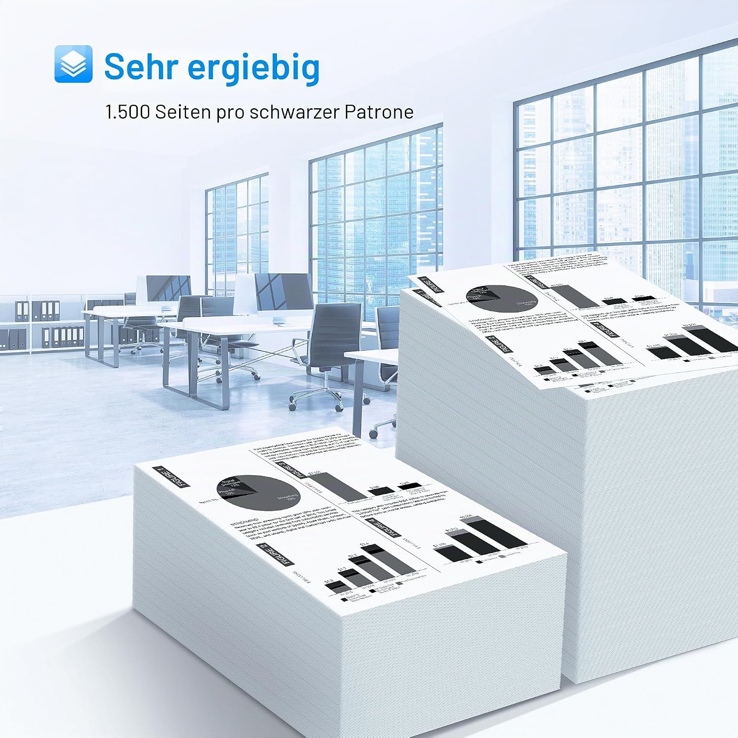 Detalle de LxTek 83A Toner kompatibel CF283A – 2er-Pack schwarz für HP LaserJet Pro M125/M127/M201/M225