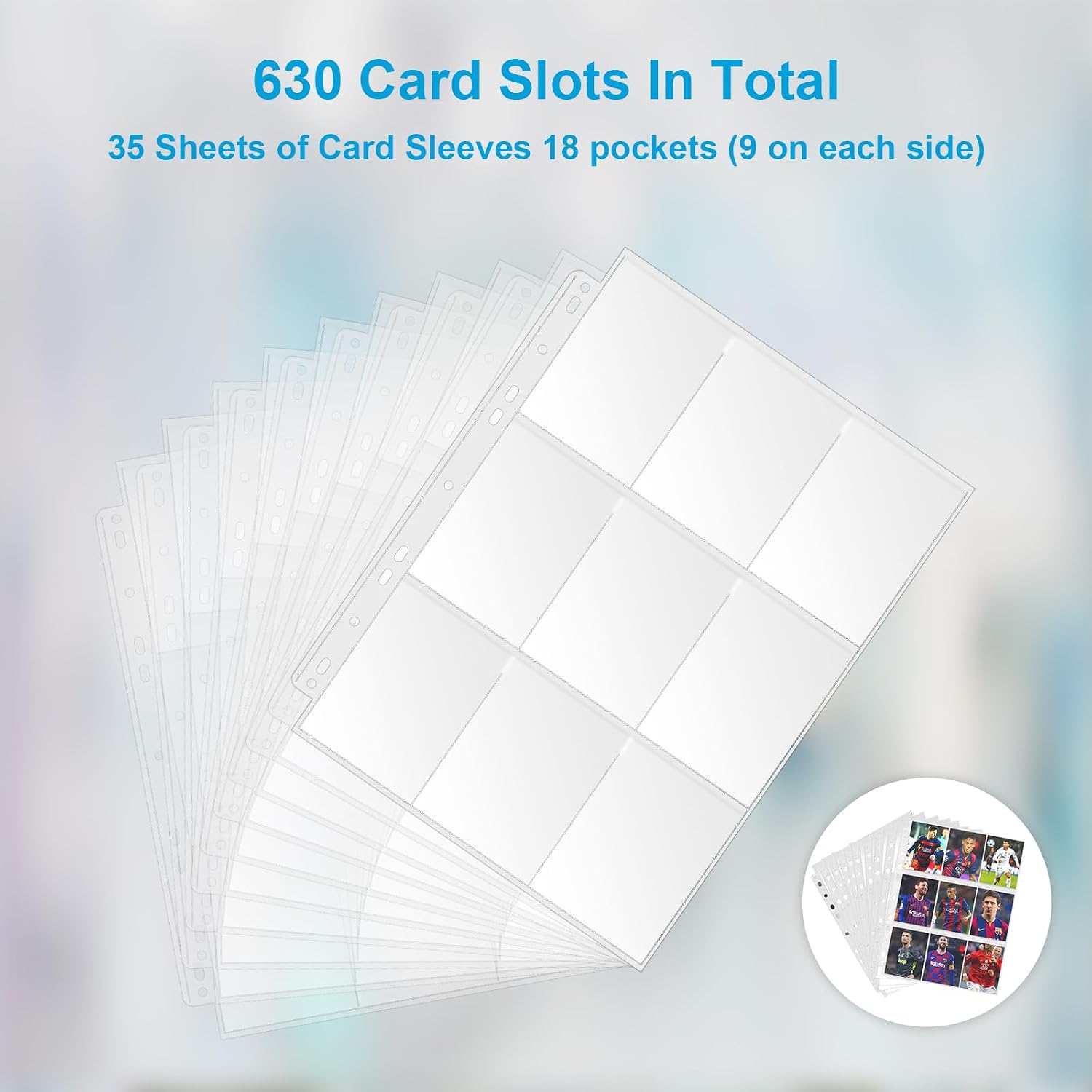 Detalle 2 de SQAFGYR Pochettes pour cartes, 630 compartiments