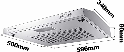 Detalle de CIARRA CBCS6903 Hotte Aspirante Encastrable 60 cm en inox