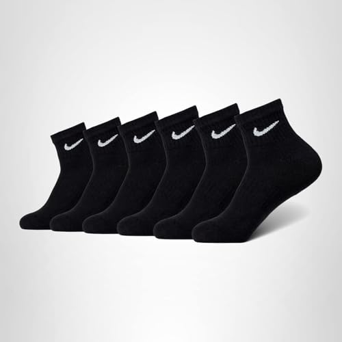 Detalle de Nike SX7669-010 Everyday Cushioned Calzini Uomo Black/White – Comfort e Dri-FIT per l’uso quotidiano