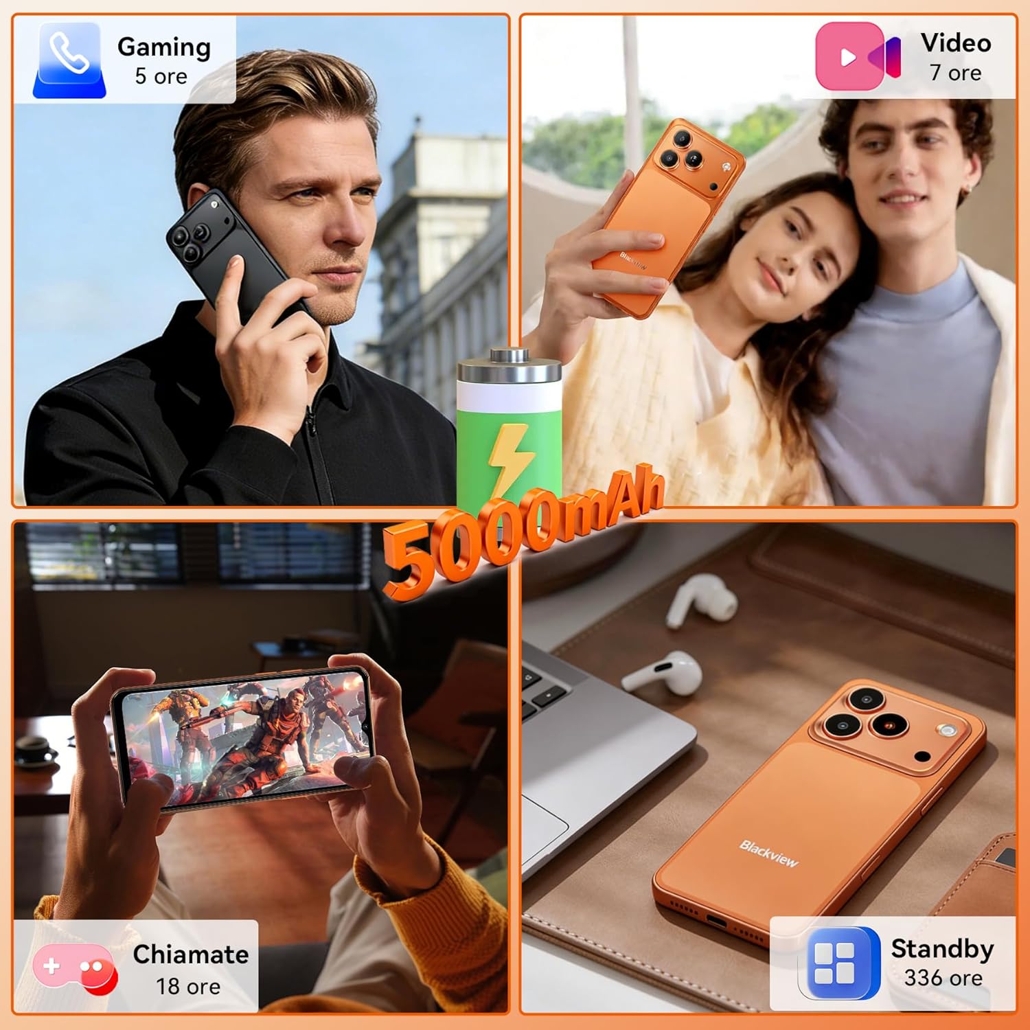 Thumbnail 6 de Blackview Wave 7C: Smartphone Android 6.56'' con fotocamere 32 MP/13 MP, 16 GB RAM, espandibile fino a 2 TB e 5000 mAh