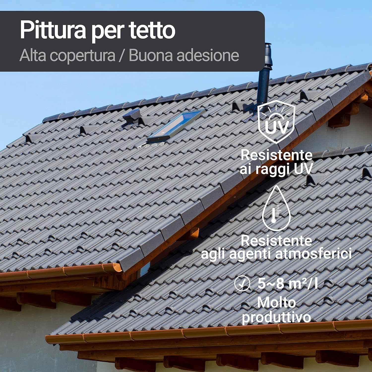 Detalle de WO-WE W510 Vernice per tetto 5 L