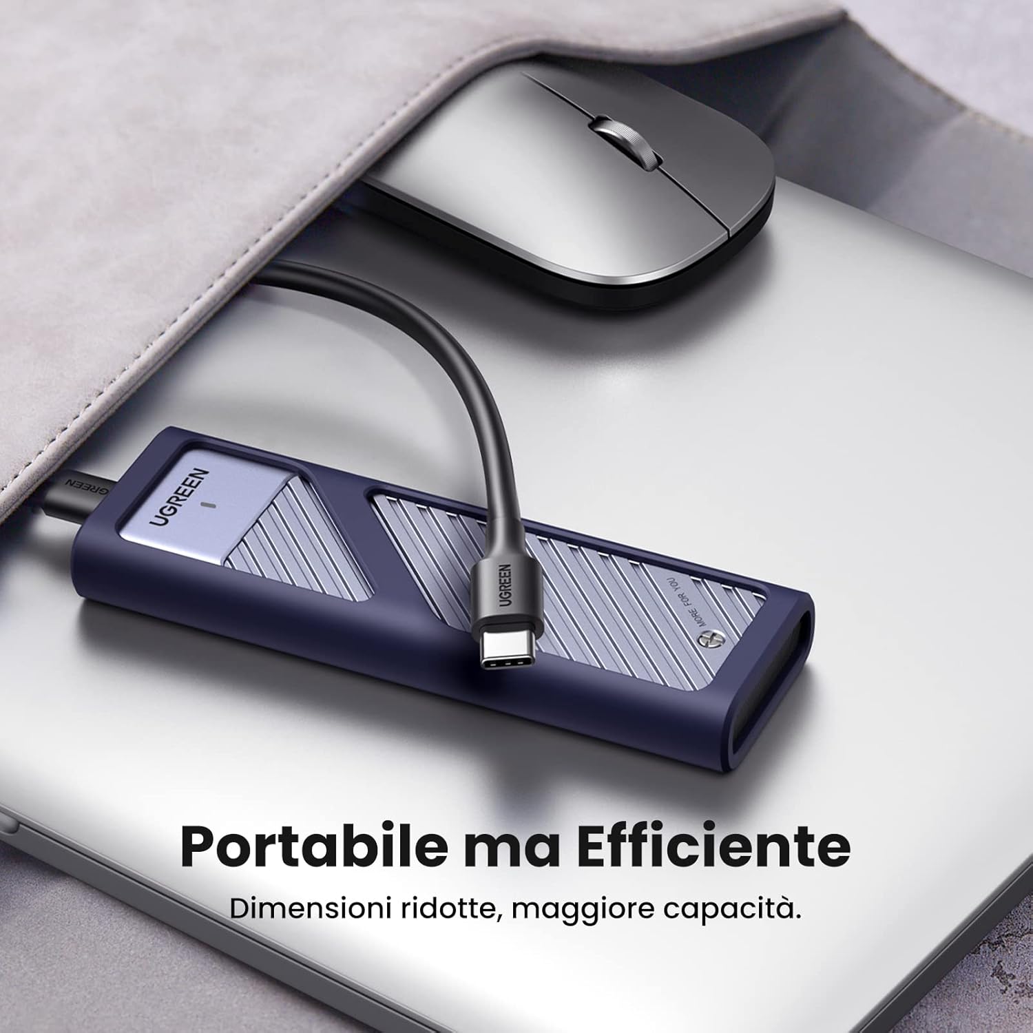 Thumbnail 6 de UGREEN Case Esterno per SSD M.2 NVMe PCIe USB C 3.2 Gen 2 10Gbps: scatola esterna robusta e raffrescata