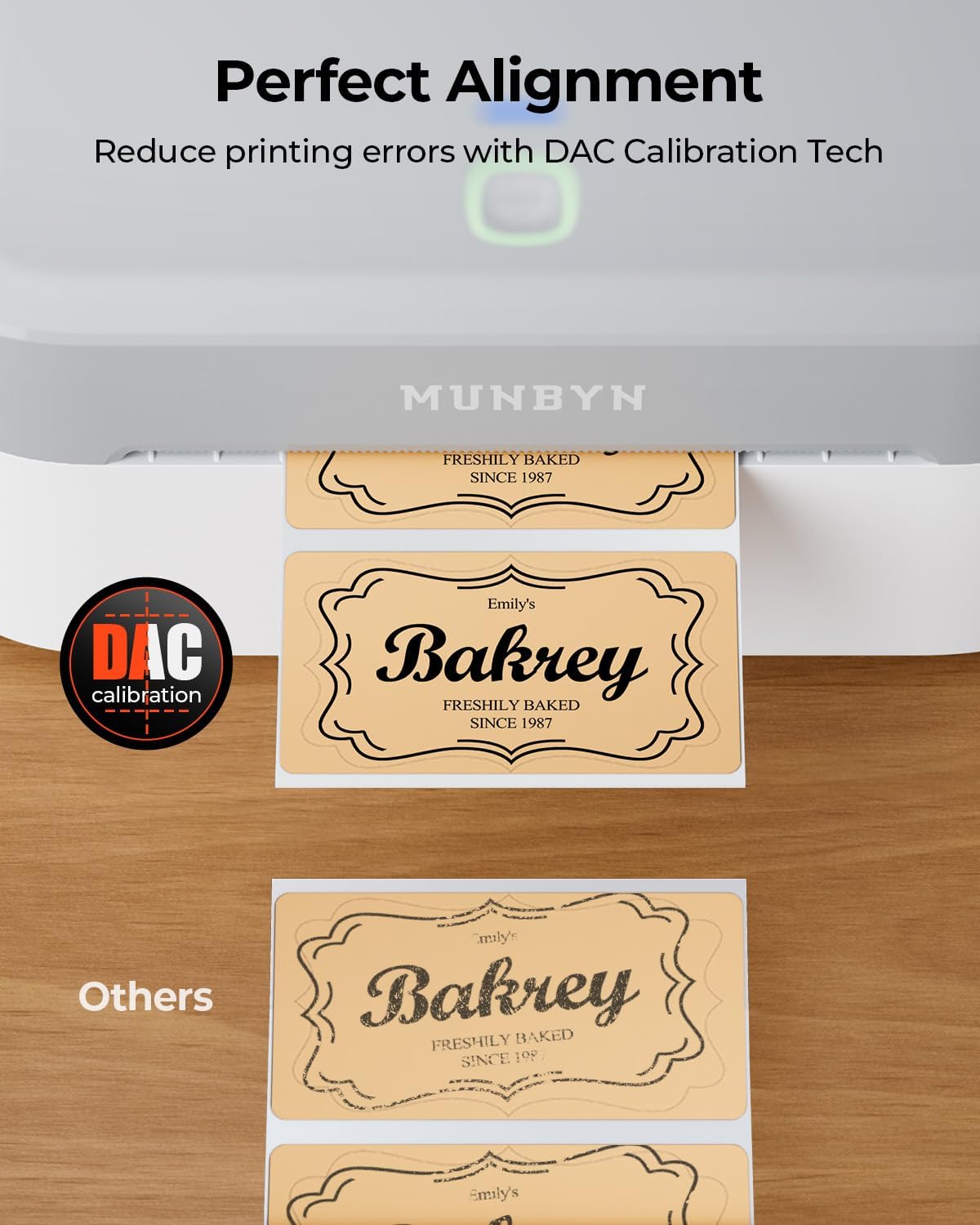 Detalle 2 de MUNBYN Bluetooth 4x6 Thermal Label Printer