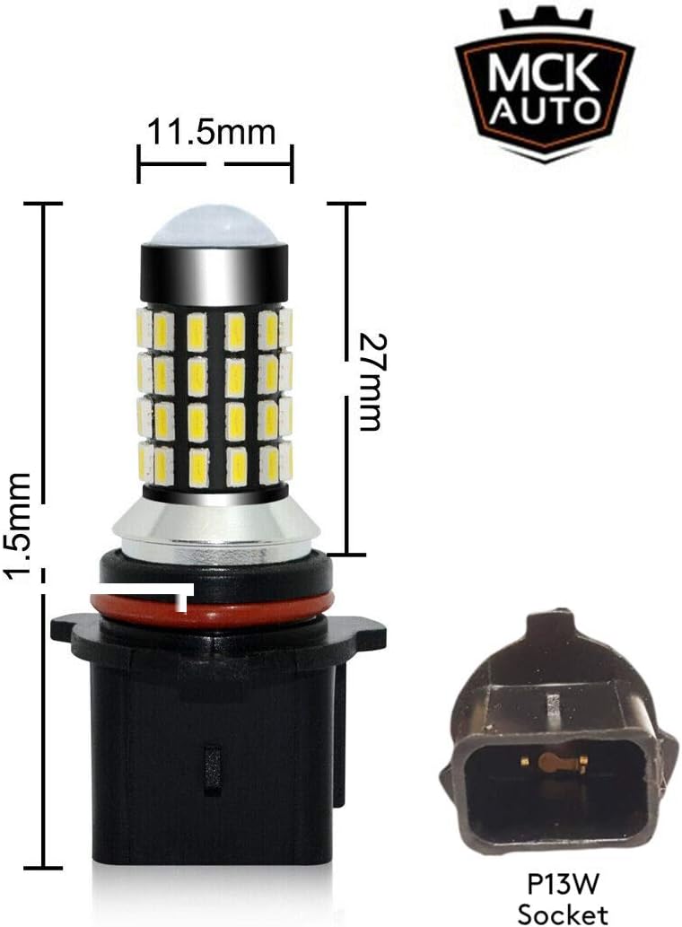 Detalle 2 de P13W Canbus LED DRL bulbs 27W