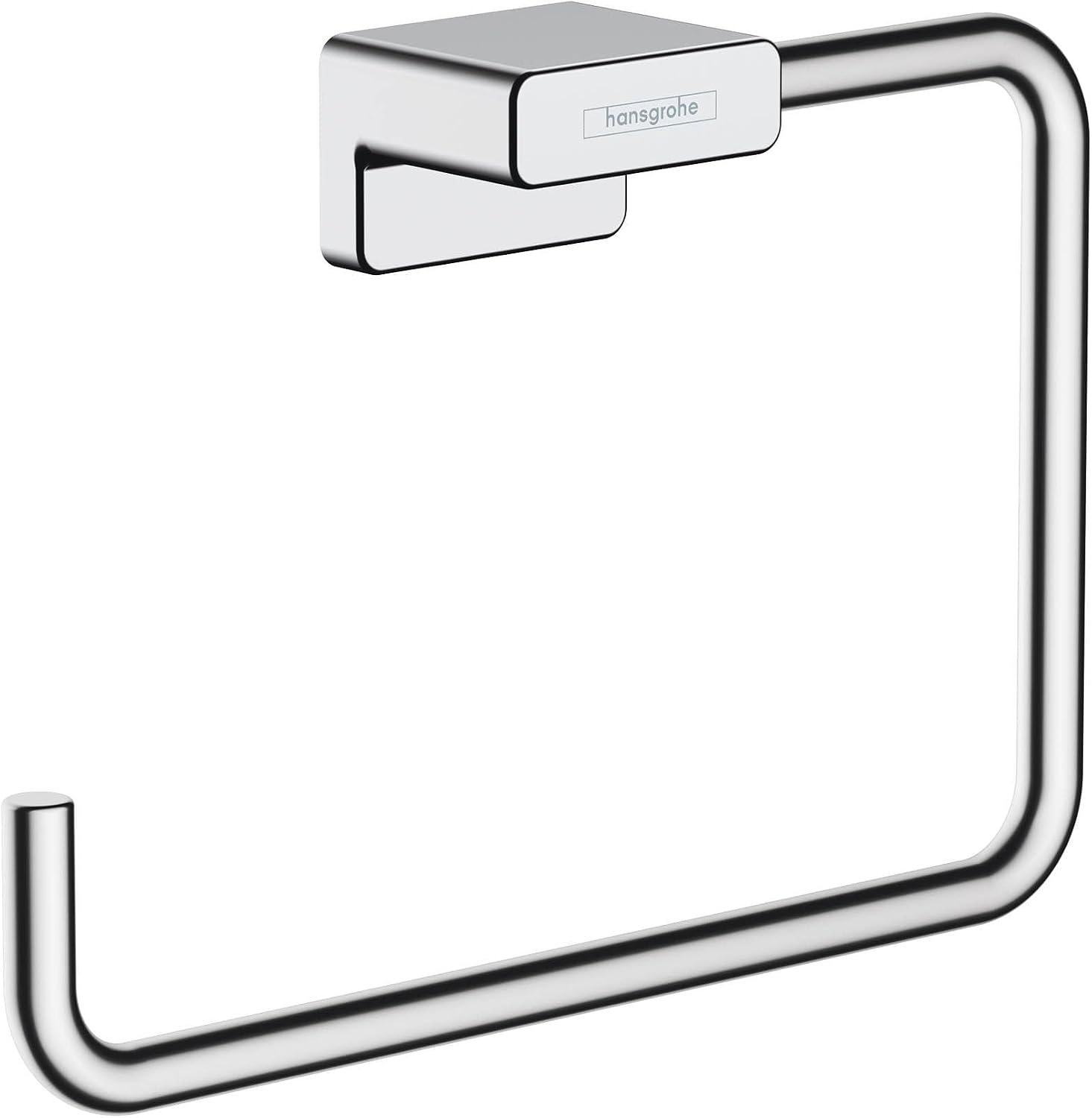 Detalle 2 de hansgrohe AddStoris 41754140 – wieszak na ręcznik typu ring, brąz szczotkowany