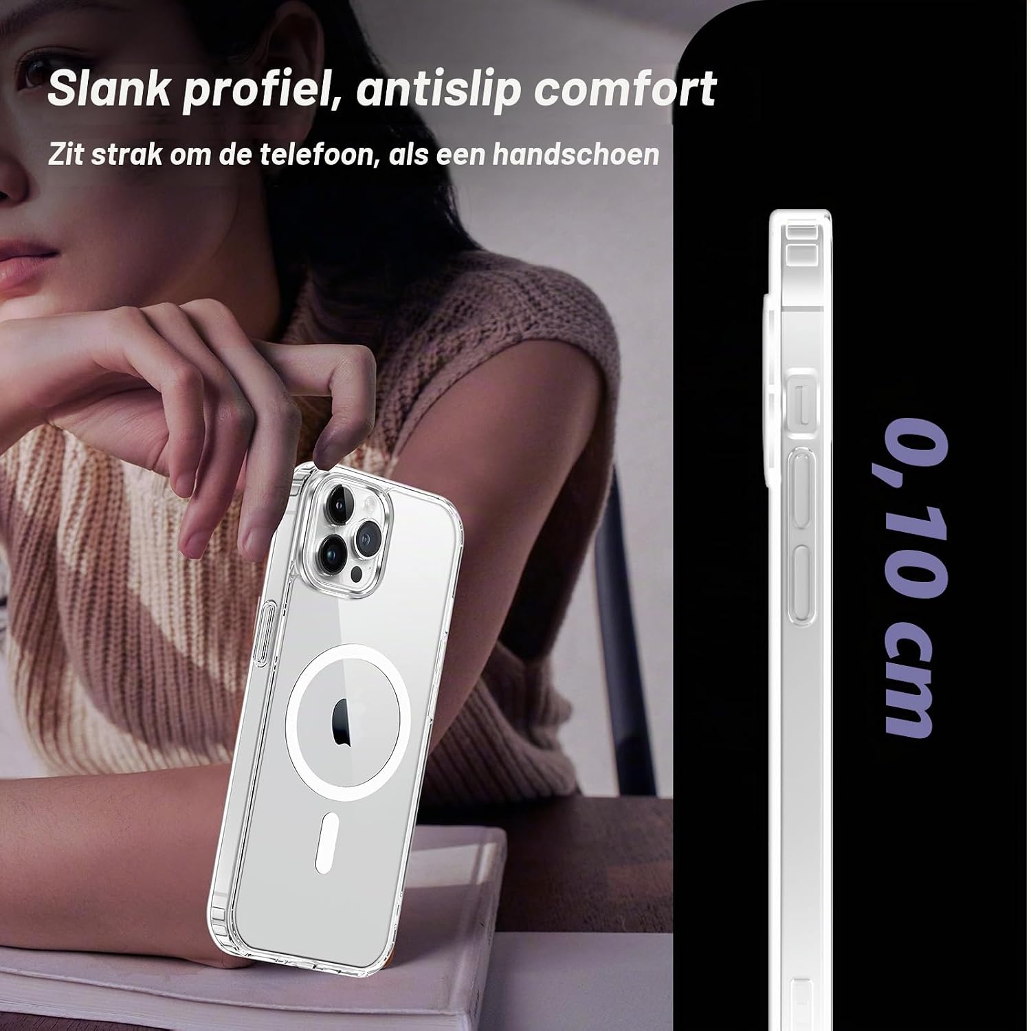 Thumbnail 5 de Vuletc magnetisch hoesje voor iPhone 12 en 12 Pro met 2 beschermfolies