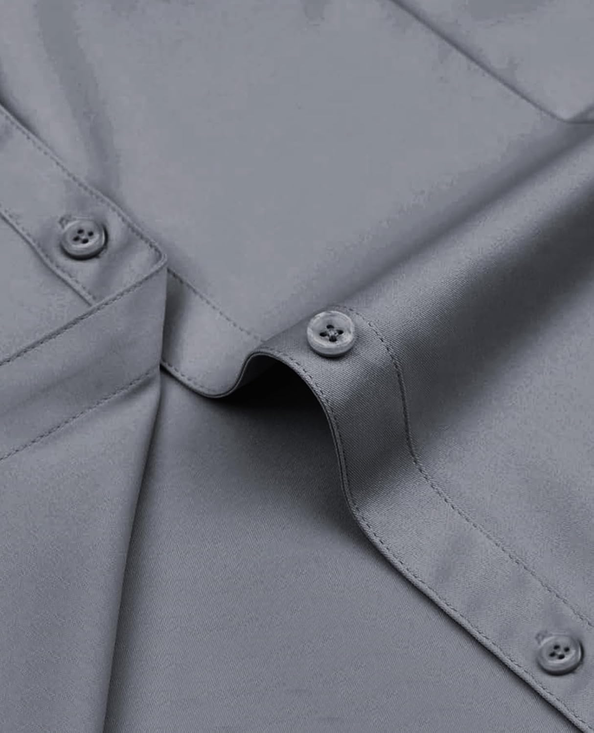 Detalle de siliteelon Damen-Bluse bügelfrei im Regular fit – Stretch-Oberhemd für Business und Freizeit