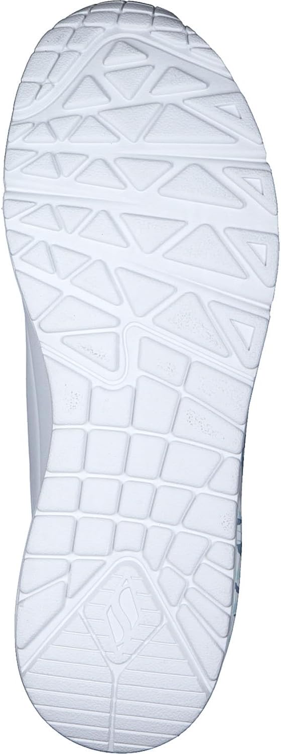 Thumbnail 6 de Skechers Damen UNO Spread the Love Trainer – White Duraleather, Blue Heart Print Trim, Größe 39 EU