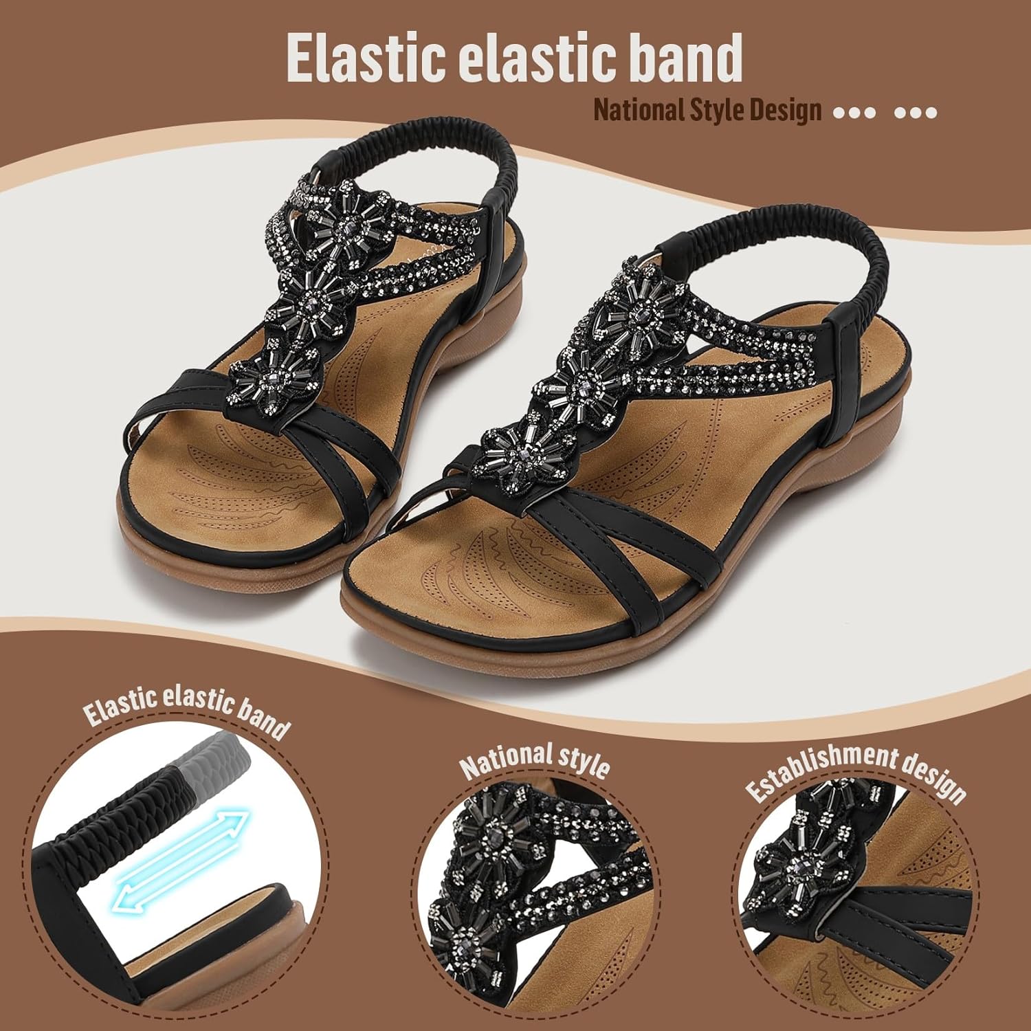 Thumbnail 4 de Littleplum Sandales Plats Femme Été — Confort et style bohème