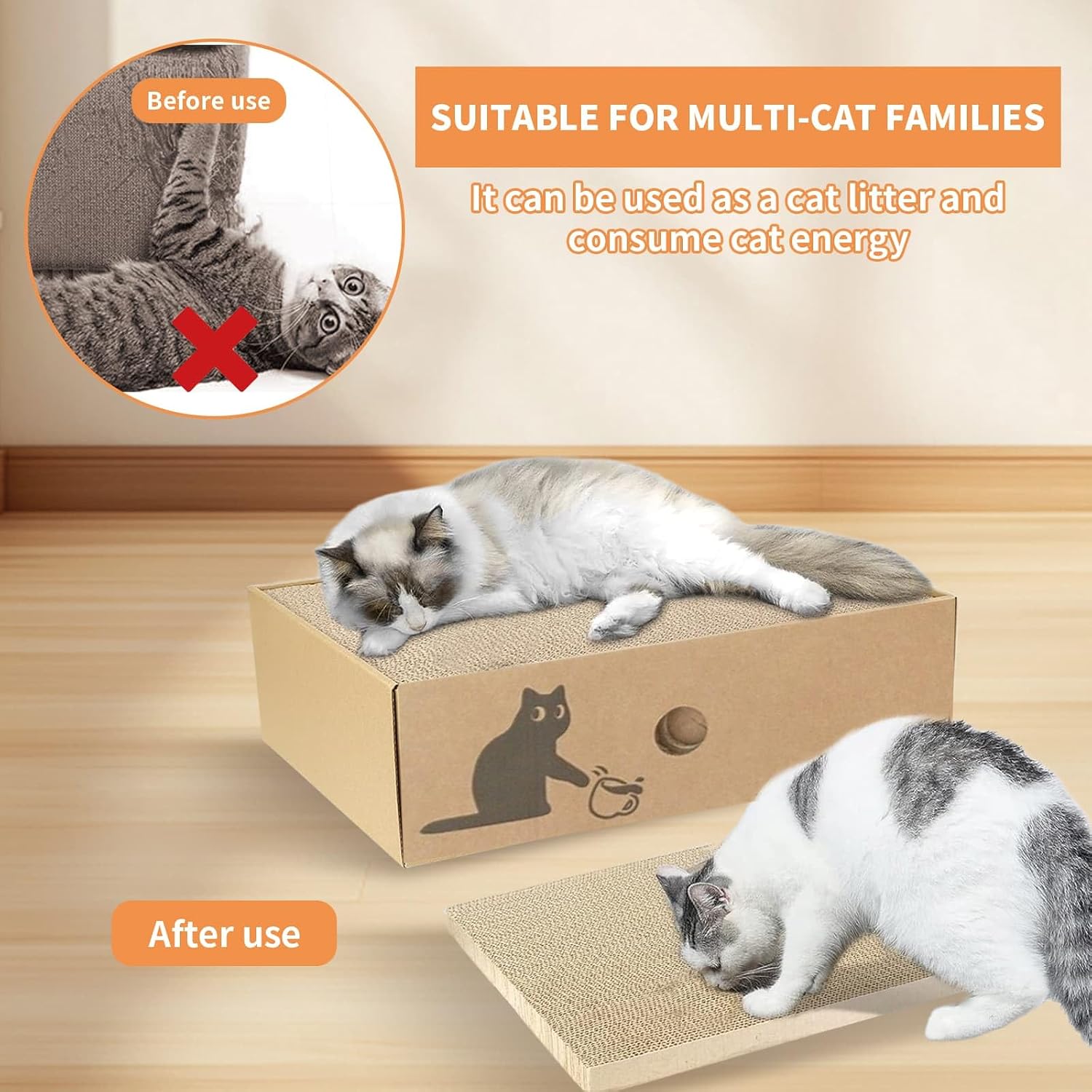 Thumbnail 6 de 5-in-1 Cat Scratching Pad, 5 Boards