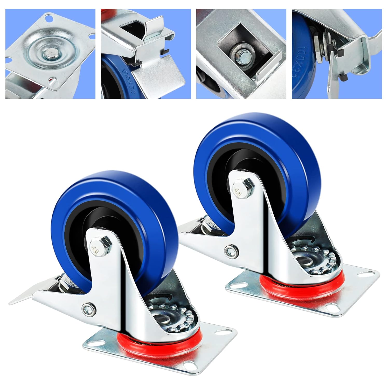 Detalle 2 de Forever Speed Transportrollen 125 mm, 300 kg