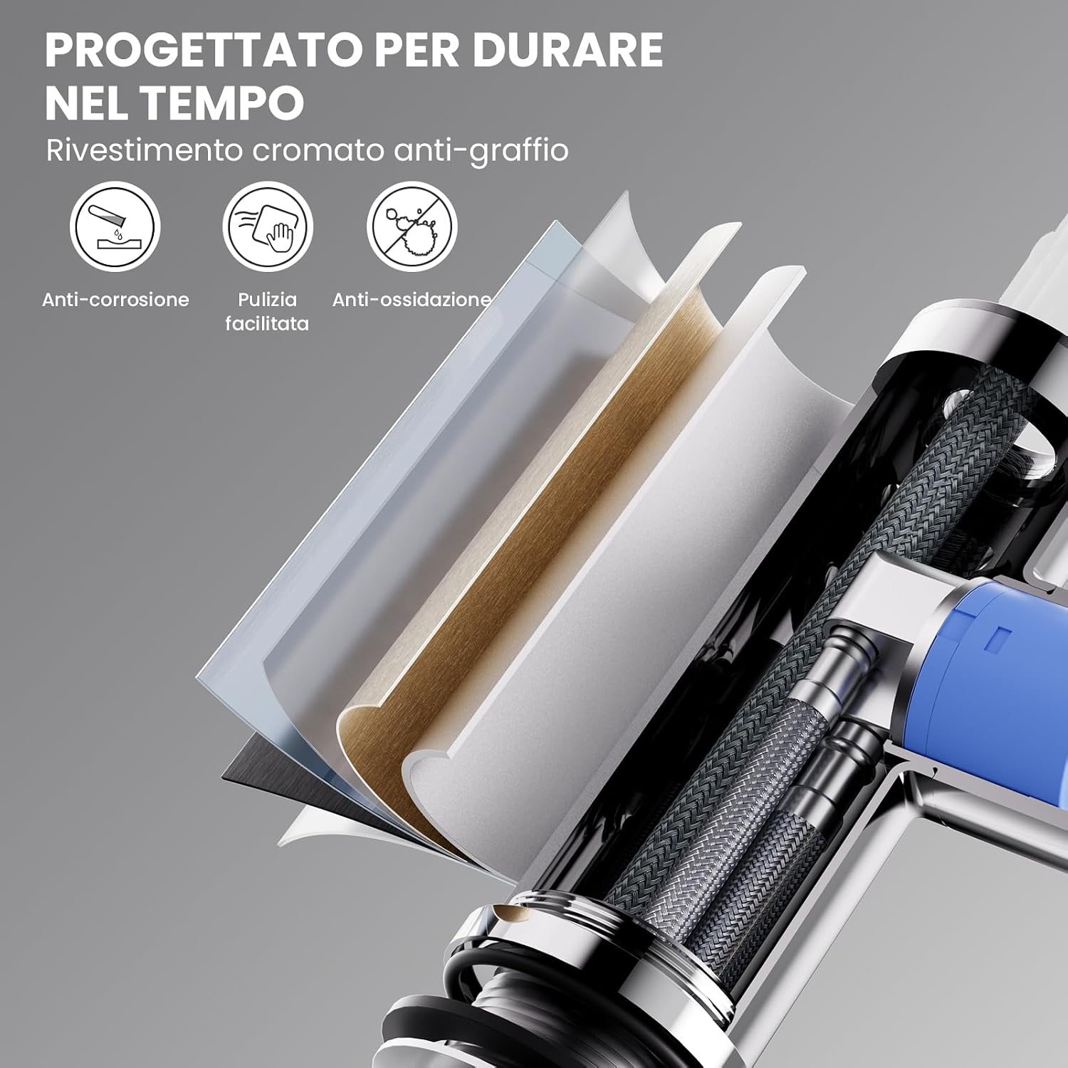 Thumbnail 4 de CECIPA Rubinetto Cucina con Doccetta Estraibile 40 cm