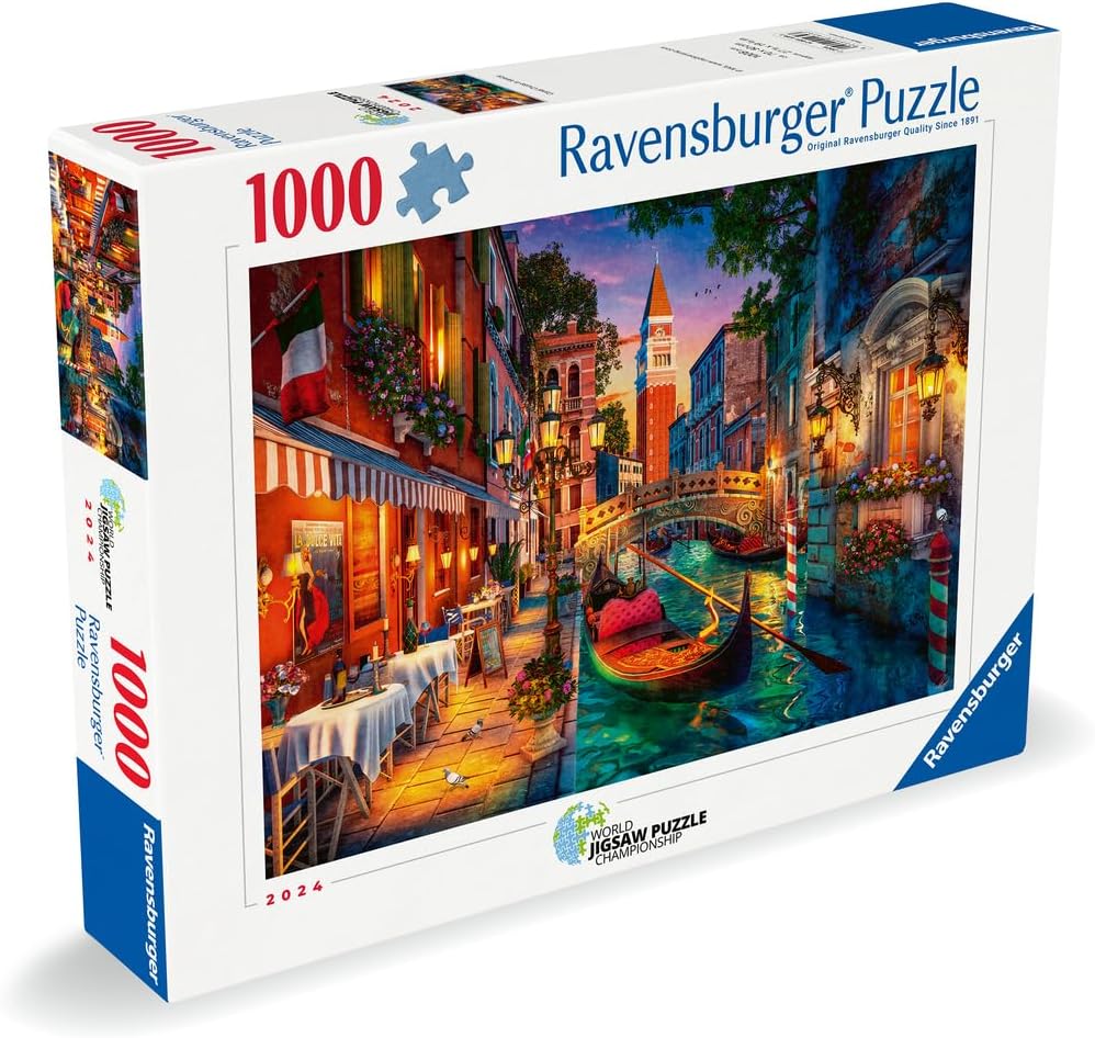 Detalle 2 de Ravensburger Puzzle Adulte 1000 pièces – Croisière sur les canaux à Venise