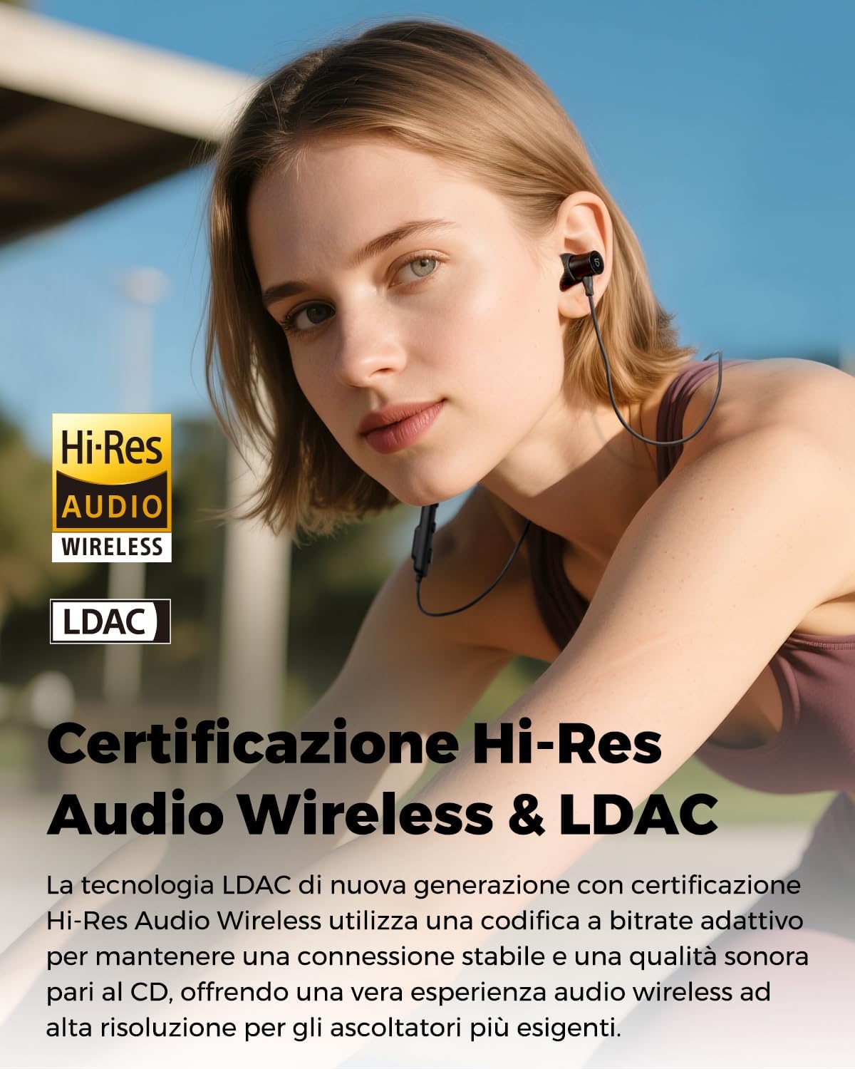 Detalle 2 de SoundPEATS Q40HD Auricolari Bluetooth 5.4 20 Ore