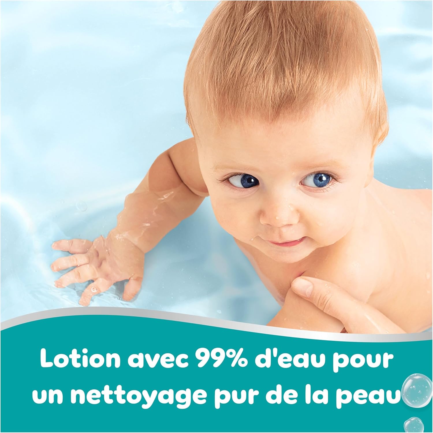 Thumbnail 2 de Lingettes bébé Pampers 99% d’eau – 18 paquets de 60 lingettes (1080 lingettes)