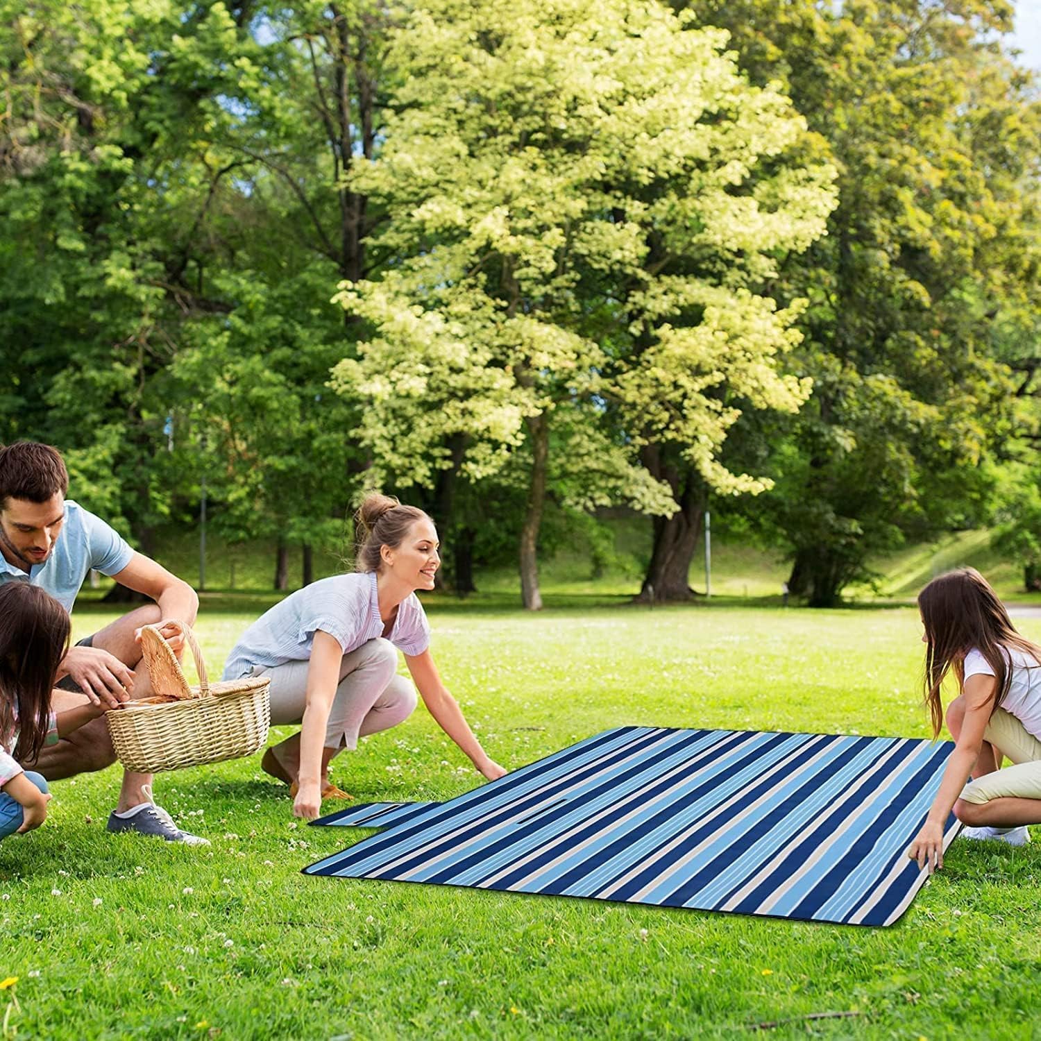 Thumbnail 6 de TKLake Picnic Blanket Fleece Waterproof – Large 150x200 cm Outdoor Mat