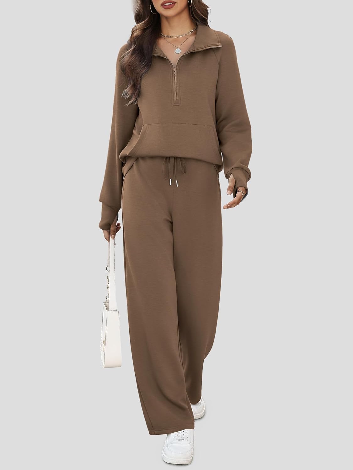 Detalle 2 de Casly Lamiit 2-Piece Lounge Set oversized half-zip sweatshirt