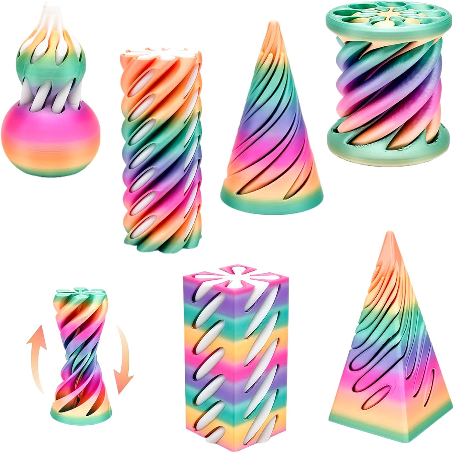 Impossible Cone 6 Pack Spiral Toy 🧩