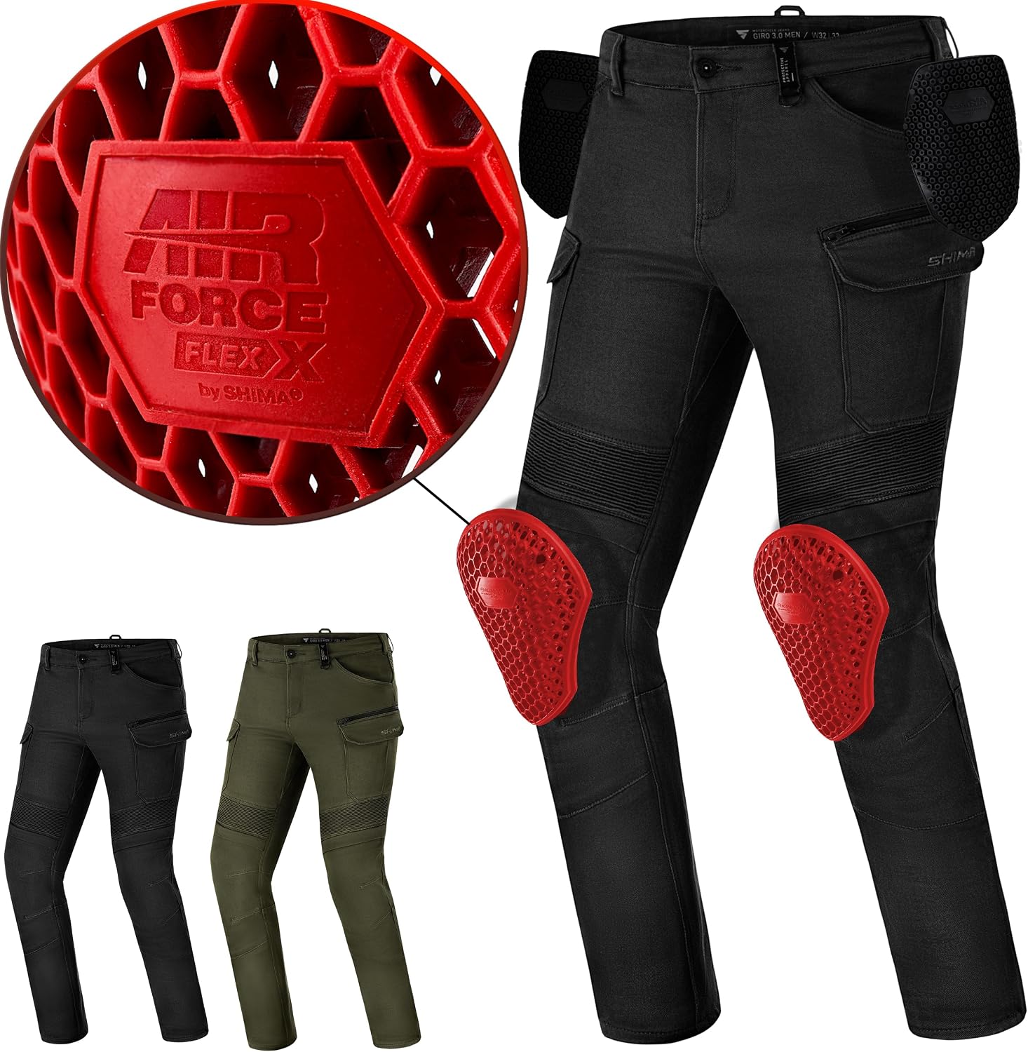 Thumbnail 6 de Shima Giro 3.0 Motorradhose mit AirForce Knieschonern