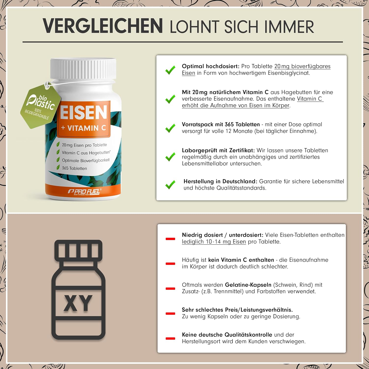 Thumbnail 2 de Eisentabletten hochdosiert 365× 20 mg 💊