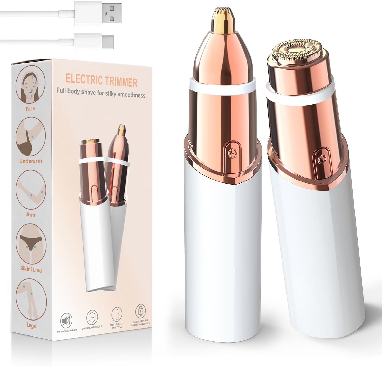 Vexloria 2-in-1 Eyebrow Trimmer for Women 🎀