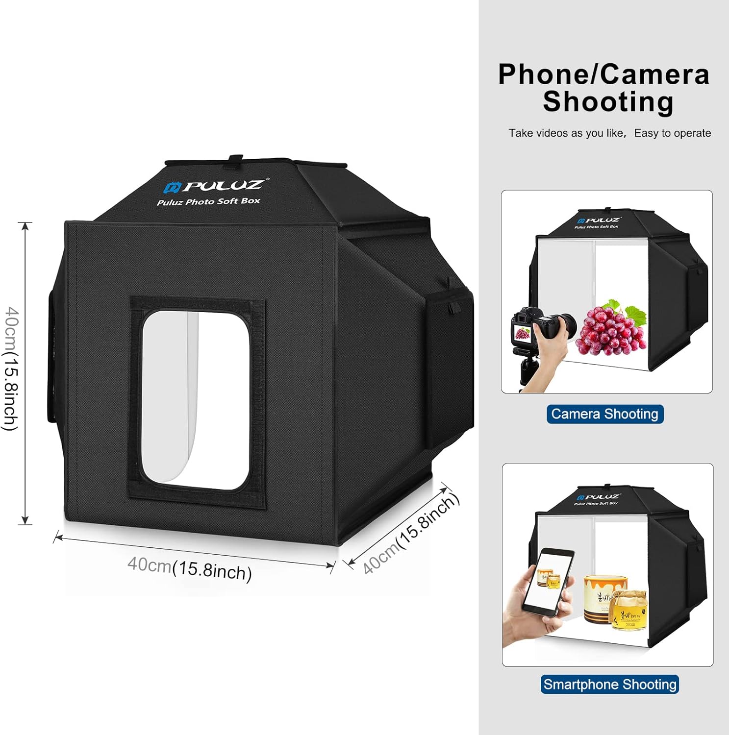 Thumbnail 1 de PULUZ 40cm Photography Studio Light Box