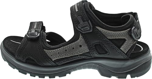 Detalle de ECCO Damen OFFROAD YUCATAN Schwarz/Mole 43 – Vielseitiger Outdoor-Schuh mit stabilem Tragekomfort