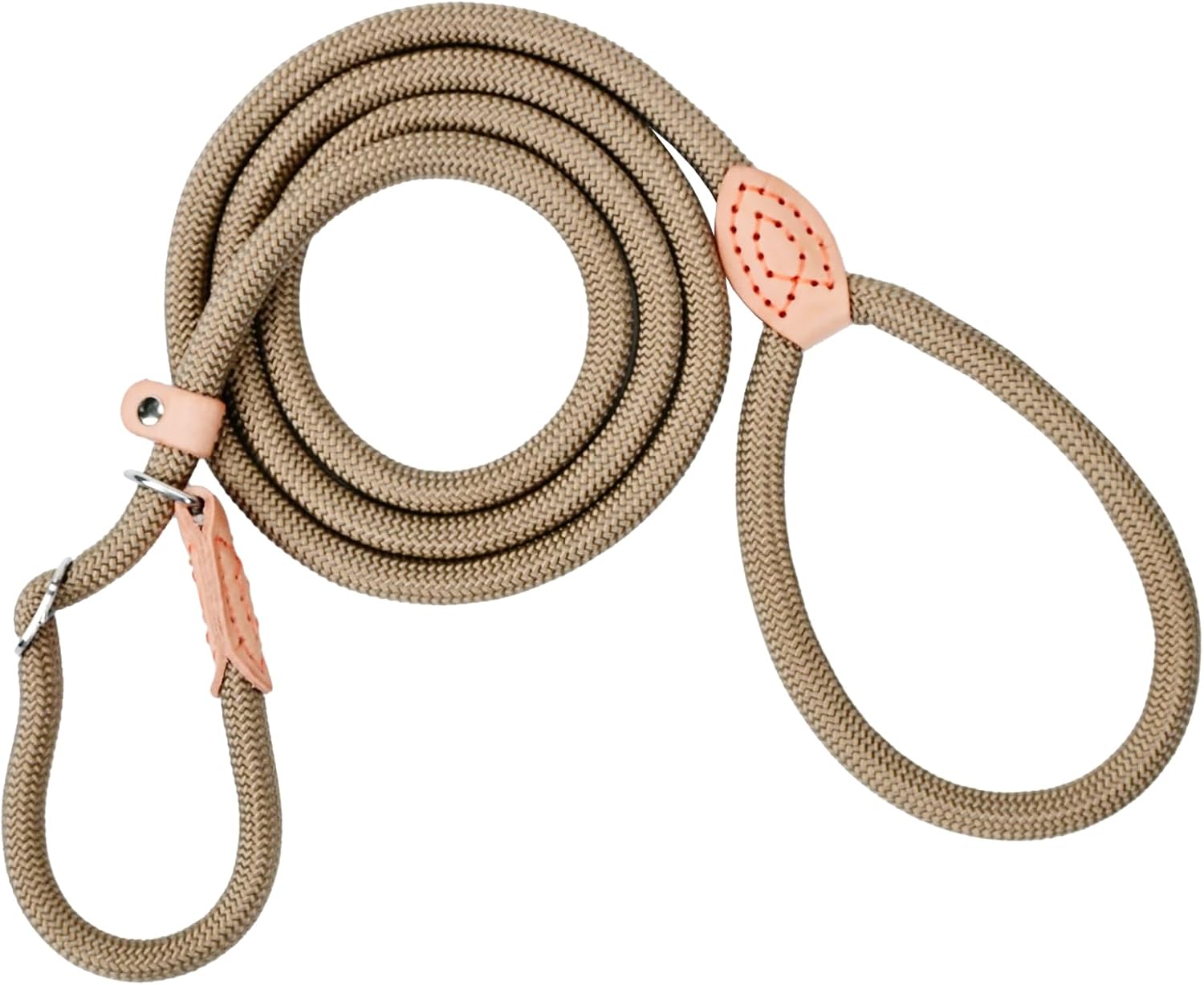 Detalle de Retrieverleine mit Zugstopp, 180 cm – integriertes Halsband, wetterfest, verstellbar