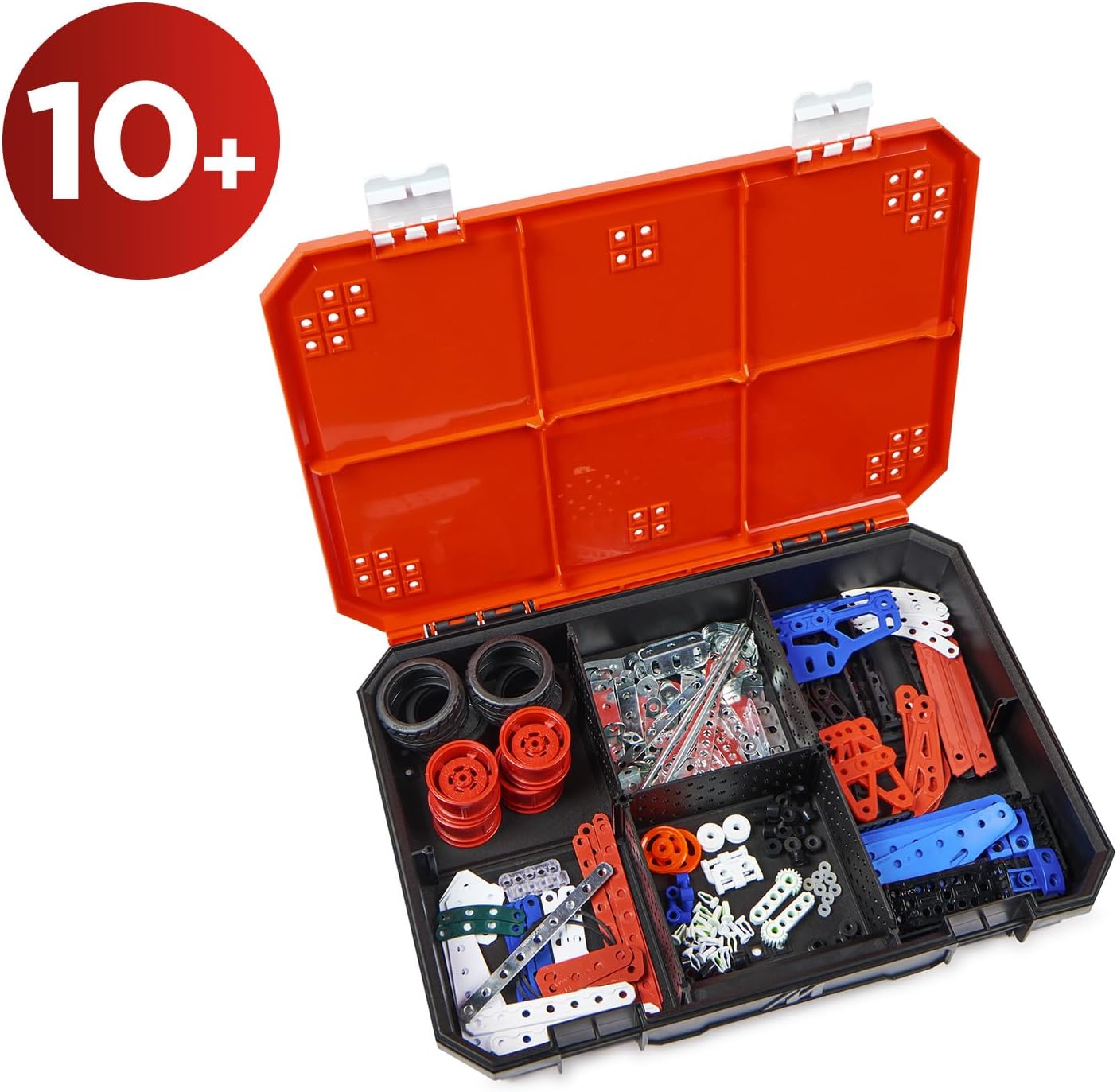 Thumbnail 6 de BANDAI Meccano Mallette de Construction – Coffret 5 en 1 (437 pièces) pour véhicules, robot et Tour Eiffel