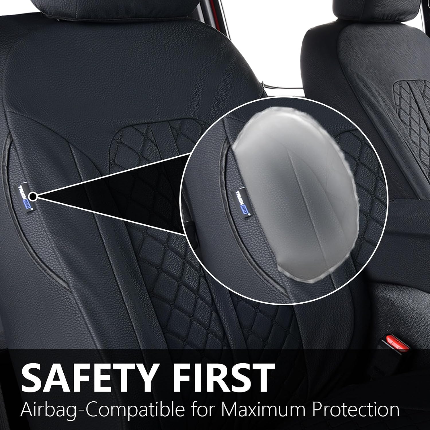 Detalle 1 de Truckiipa Front Seat Covers Faux Leather