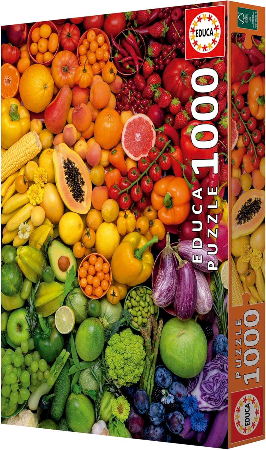 Thumbnail 4 de Puzzle Educa 1000 pièces pour adultes « Vitamines colorées » (48 x 68 cm, dès 14 ans)