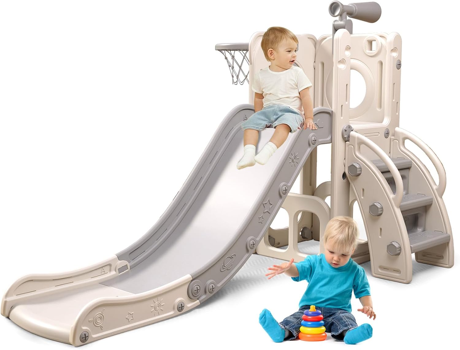 Thumbnail 6 de 6 in 1 Toddler Playset with Slide 1️⃣