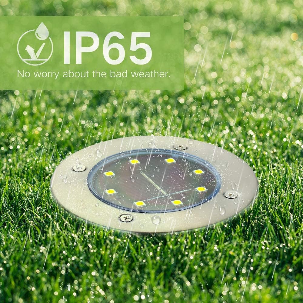 Thumbnail 4 de Joomer Solar Ground Lights for Pathways (12-pack, warm white, 8 LEDs, IP65, 600mAh)