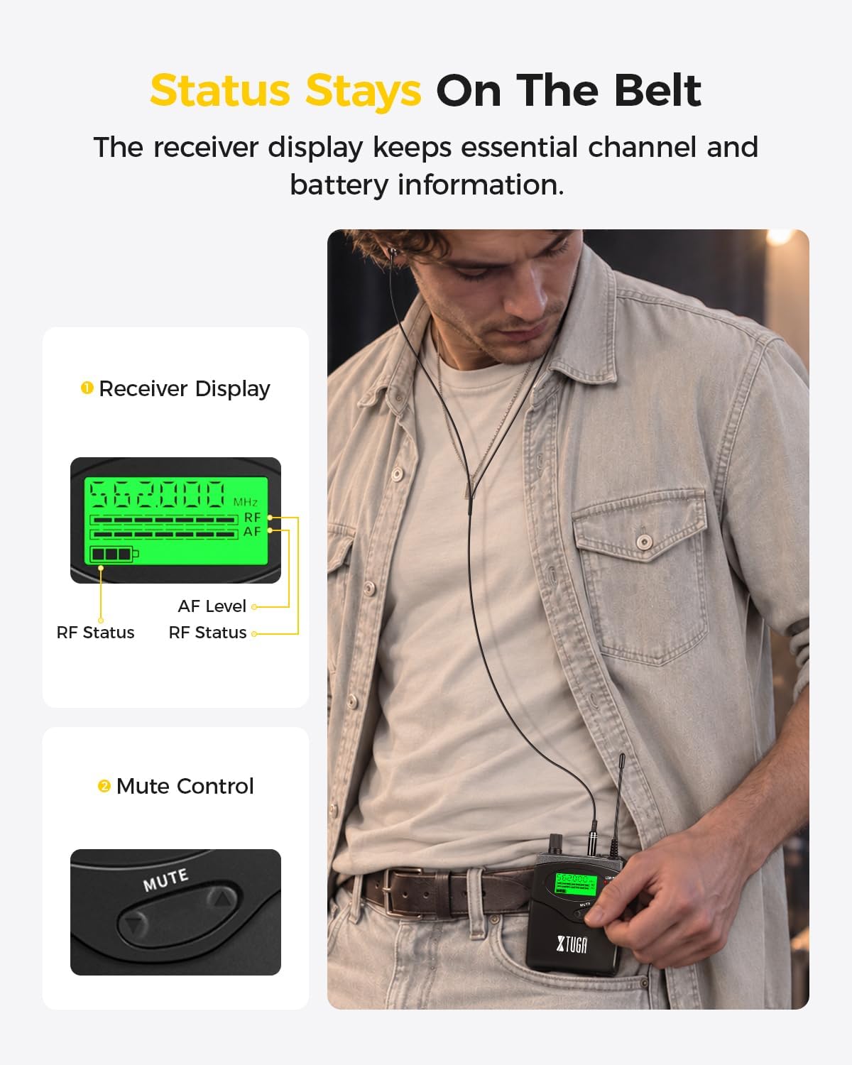 Detalle 2 de XTUGA Wireless In-Ear Monitor System RW2090