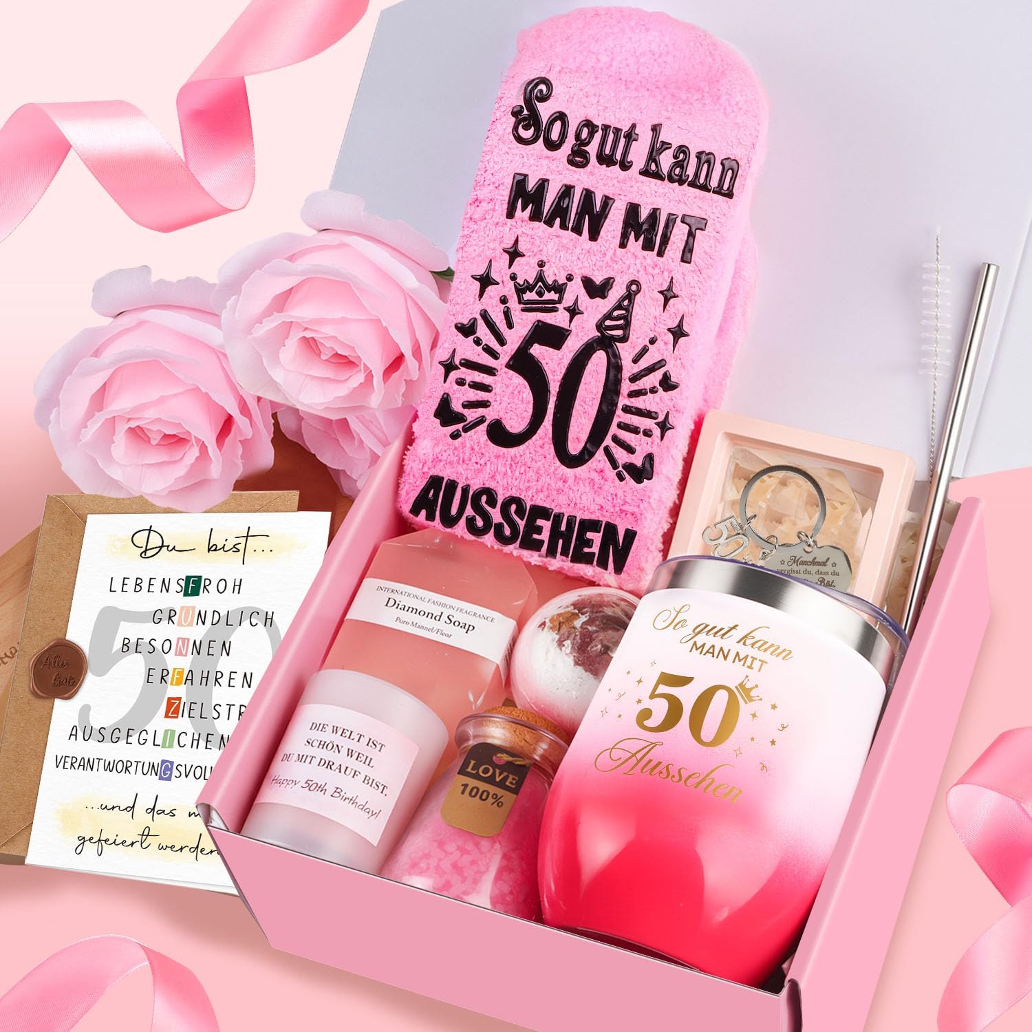 Detalle 2 de 50. Geburtstag Frau Geschenkset
