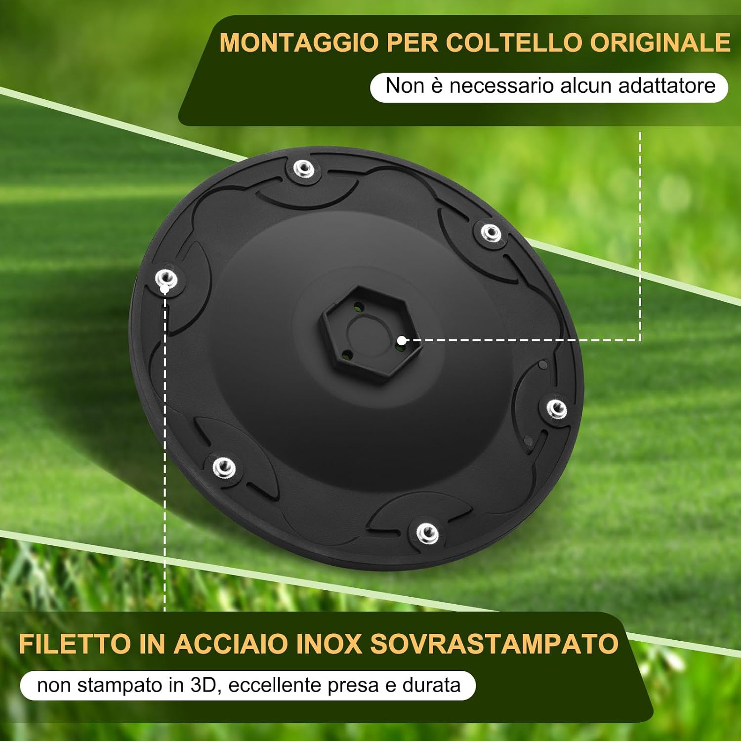 Detalle 2 de FourShow Disco Lama + 6 Lame Compatibili con ECOVACS Goat O500, O800, O1200, G1-800, G1-2000, G1