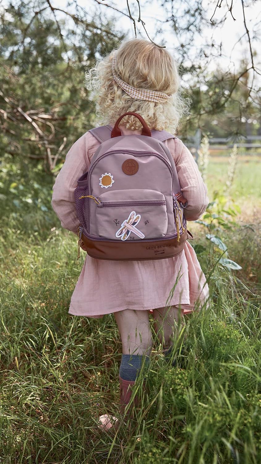 Detalle de LÄSSIG Kinderrucksack mit Brustgurt 6,5L – Adventure Dragonfly, 24,5×15×17 cm