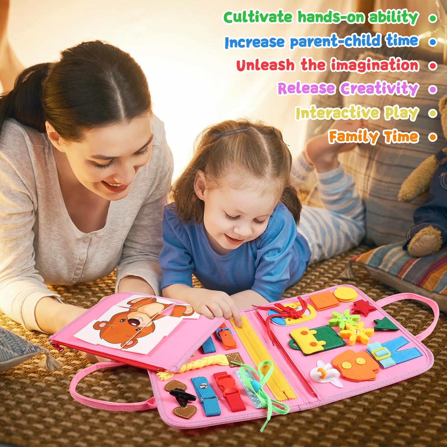 Detalle de khlerox Busy Board Montessori Toy for Kids