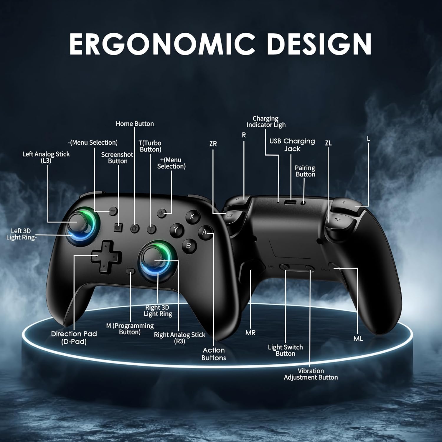 Detalle 2 de Nintendo Switch Controllers 2 Pack