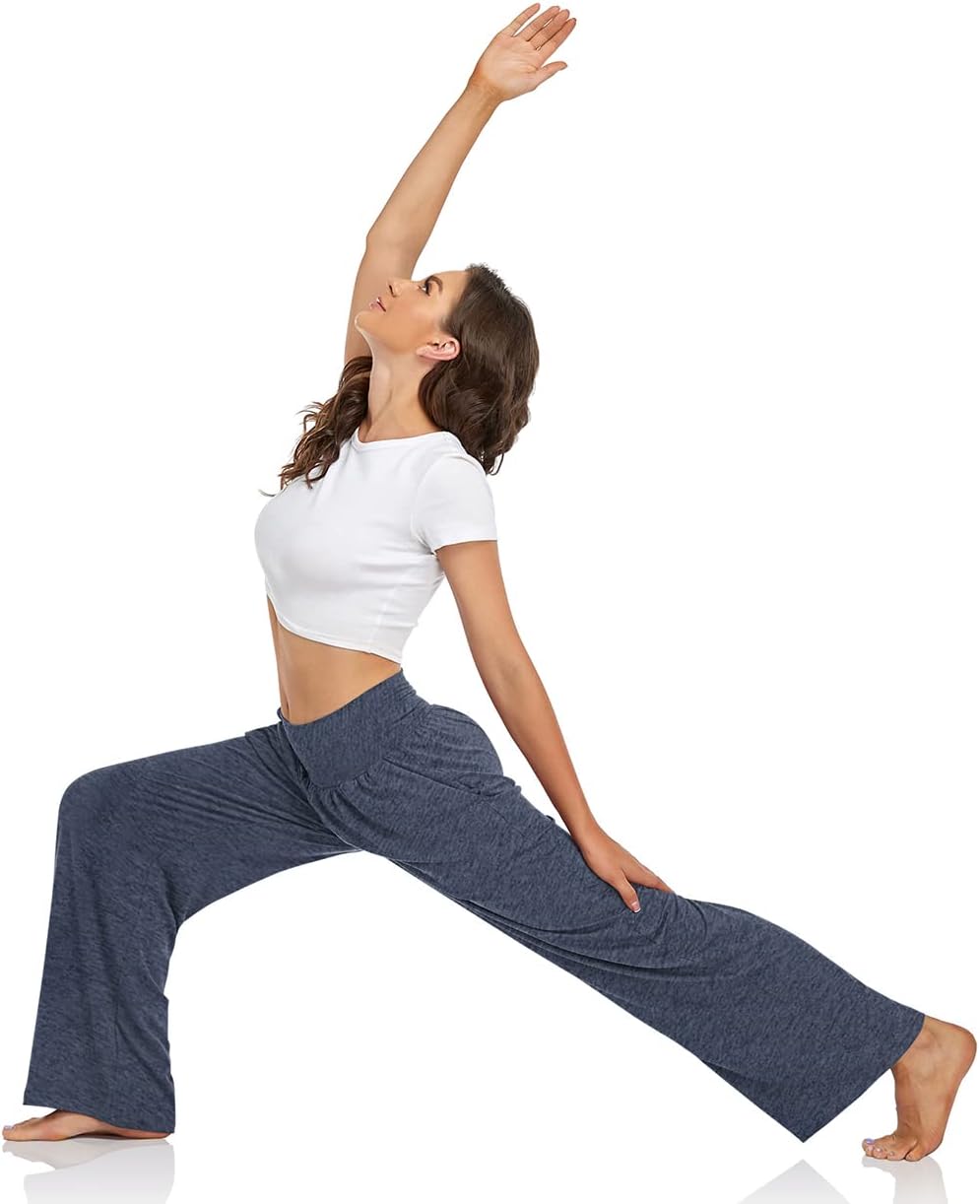 Detalle de UEU Women's Casual Loose Wide Leg Cozy Pants Yoga Sweatpants