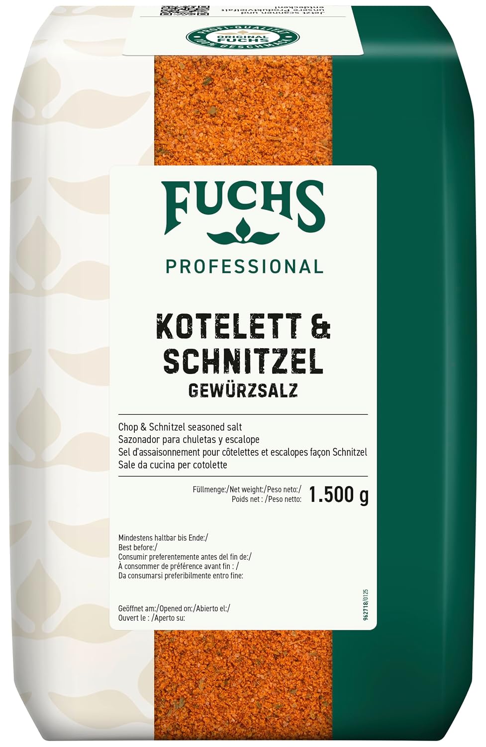 Fuchs Professional Kotelett und Schnitzel Gewürzsalz 1,5 kg 🍖