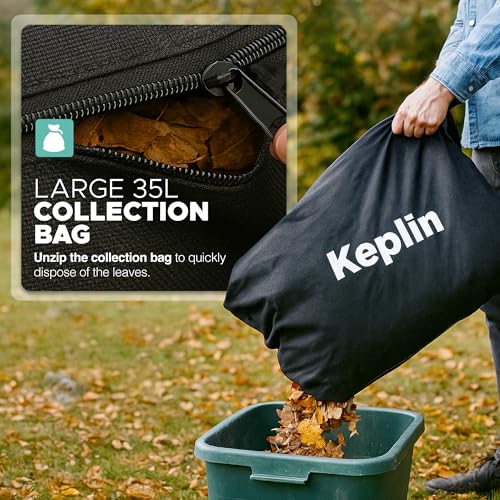 Thumbnail 6 de Keplin 3500W Corded Leaf Blower Vacuum & Mulcher (3-in-1) with 35L Bag, Wheels