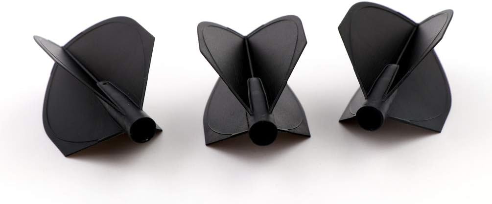Detalle de CUESOUL TERO AK4 – ensemble de 3 fléchettes flights Standard Slim (bouclier, noir)