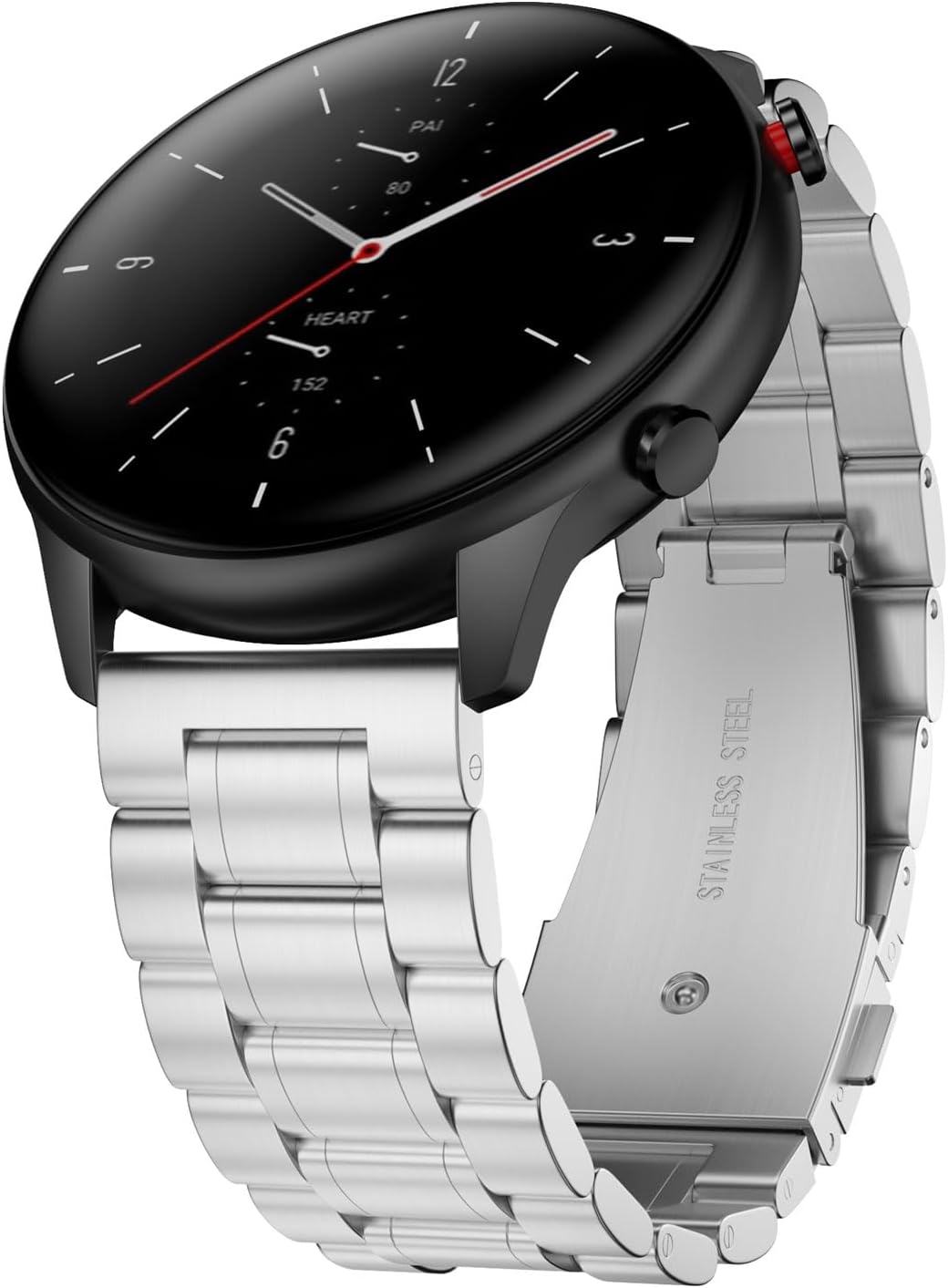 Thumbnail 6 de Suuira Cinturino in acciaio compatibile con Amazfit GTR/GTR 2/Stratos – Nero